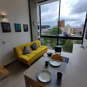 Apartamento Loft Moderno Con Vista A Cerros En Chapinero, Bogotá
